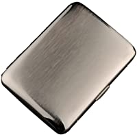 Caja De Cigarrillo De Acero Inoxidable De Alto Grado- Dibujo De Alambre De Plating del Níquel- Color De Plata- Sostiene…
